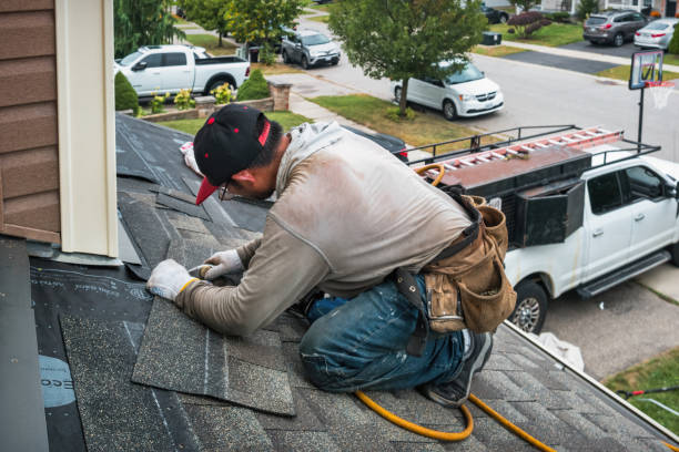 Professional Gutter Installation technician working in Mill Creek, PA